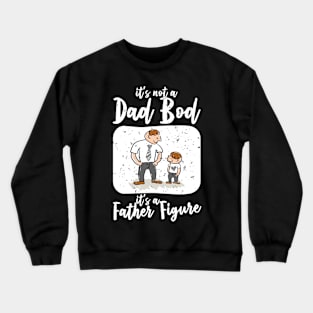 Dad Bod | White Text Funny Dad Crewneck Sweatshirt